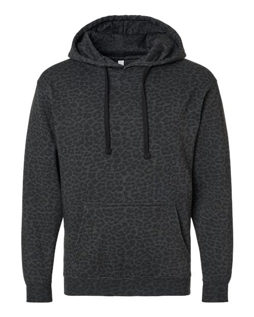 STALLIONS GRAY/BLACK LEOPARD HOODIE (your choice of design on front)
