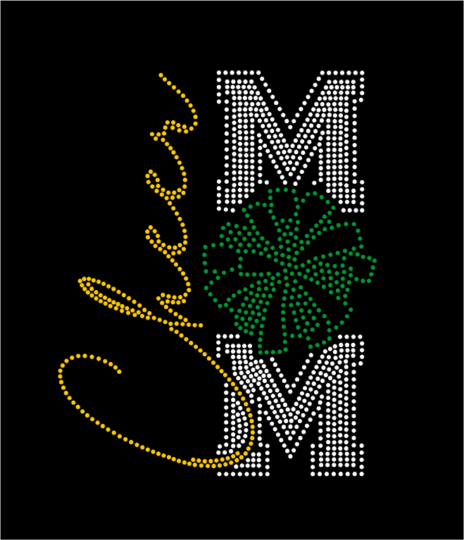 CLEARVIEW CHEER MOM RHINESTONE DESIGN