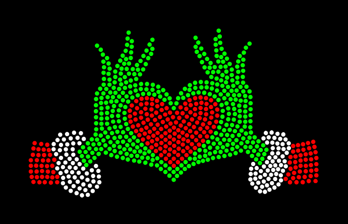 HANDS HOLDING LOVE Rhinestone Shirt