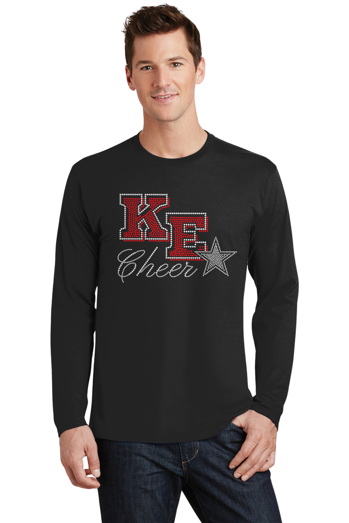 KE CHEER BLING LONG SLEEVE SHIRT 2 STYLES