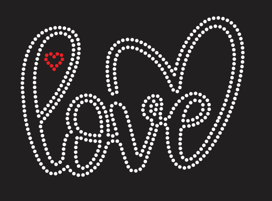 EVEN SMALLEST LOVE IS THE GREATEST LOVE Rhinestone Shirt