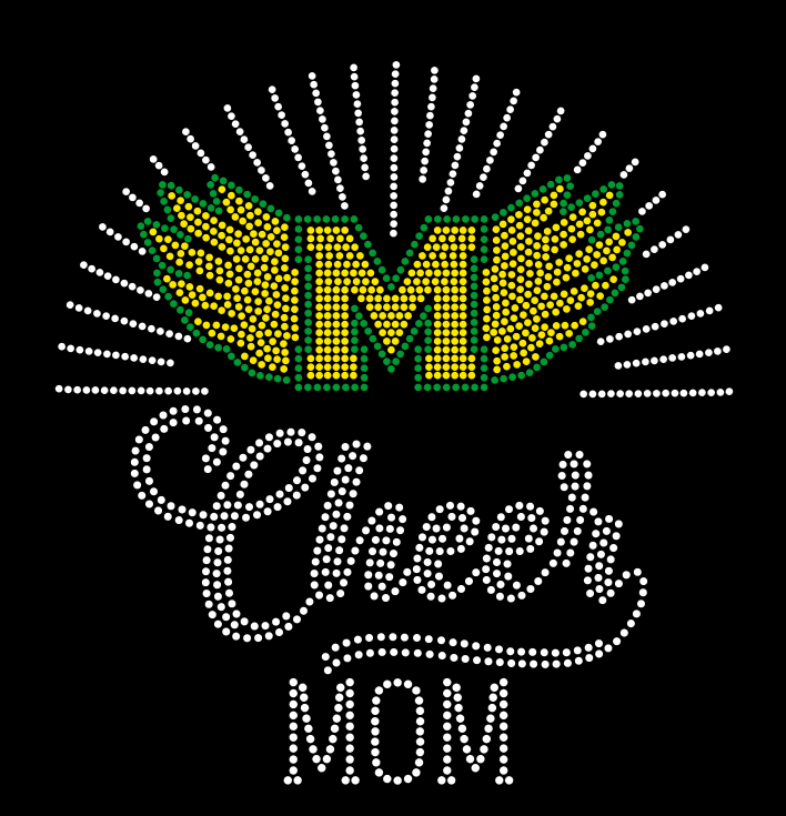 LMHS CHEER MOM BURST RHINESTONE DESIGN