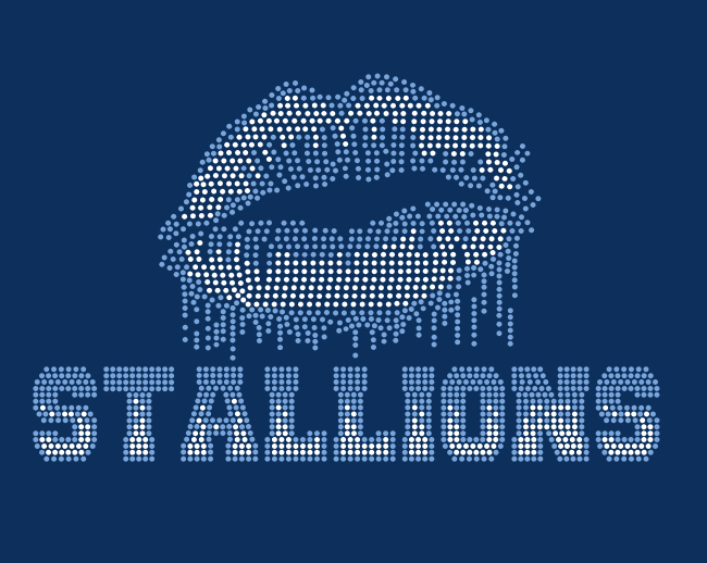 STALLIONS LIP DRIP BLING DESIGN