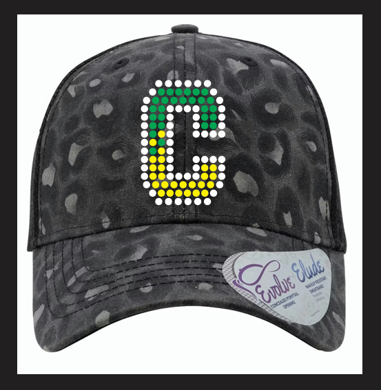 CLEARVIEW OMBRE C BLACK/GRAY LEOPARD HAT