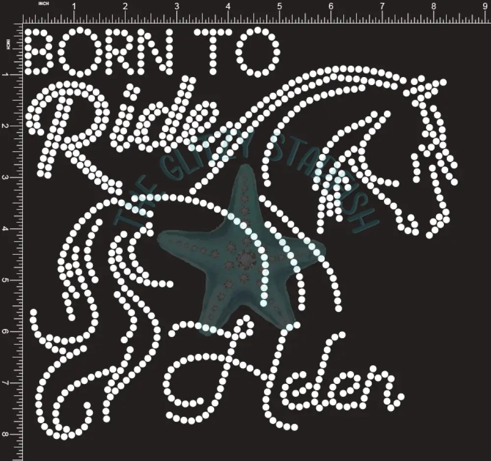 Born To Ride Rhinestone Shirt