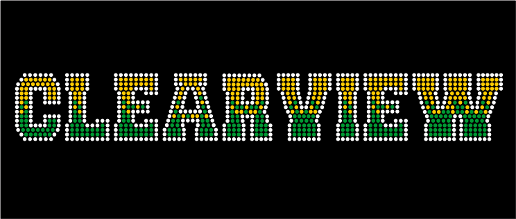 CLEARVIEW RHINESTONE DESIGN