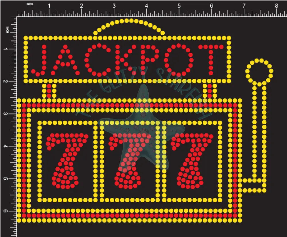Jackpot 777 Rhinestone Tshirt Shirts/Tops