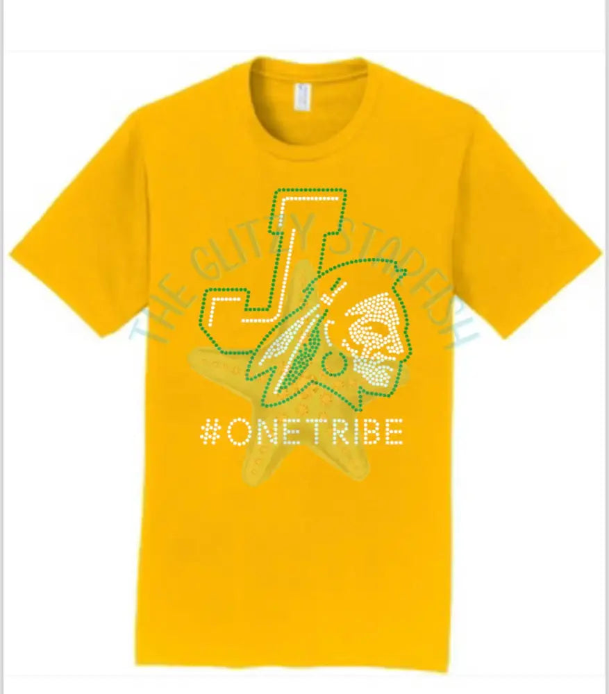 One Tribe Tshirt Short Sleeve (Unisex & Ladies Fit Available) Large / Gold Shirt Unisex Standard