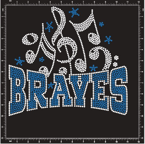 BRAVES BAND BLING DESIGN