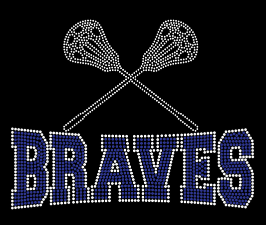 BRAVES LACROSSE BLING DESIGN