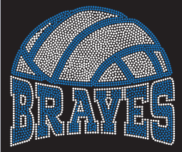 BRAVES VOLLEYBALL BLING DESIGN