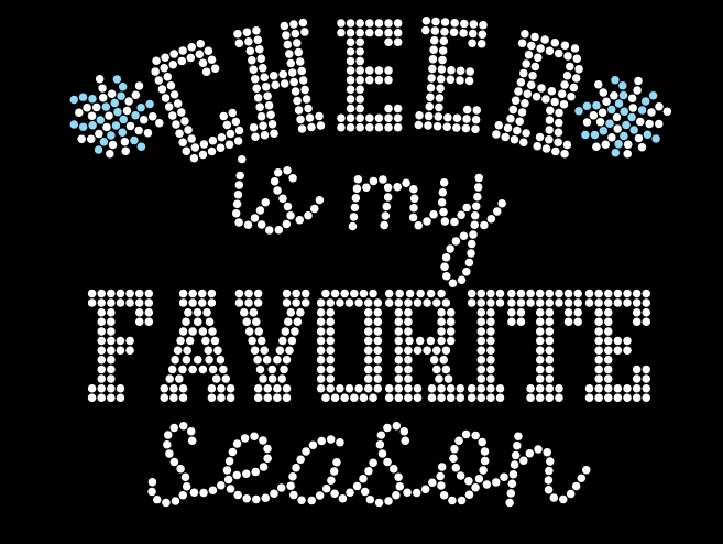 STALLIONS CHEER IS MY FAVORITE SEASON BLING DESIGN