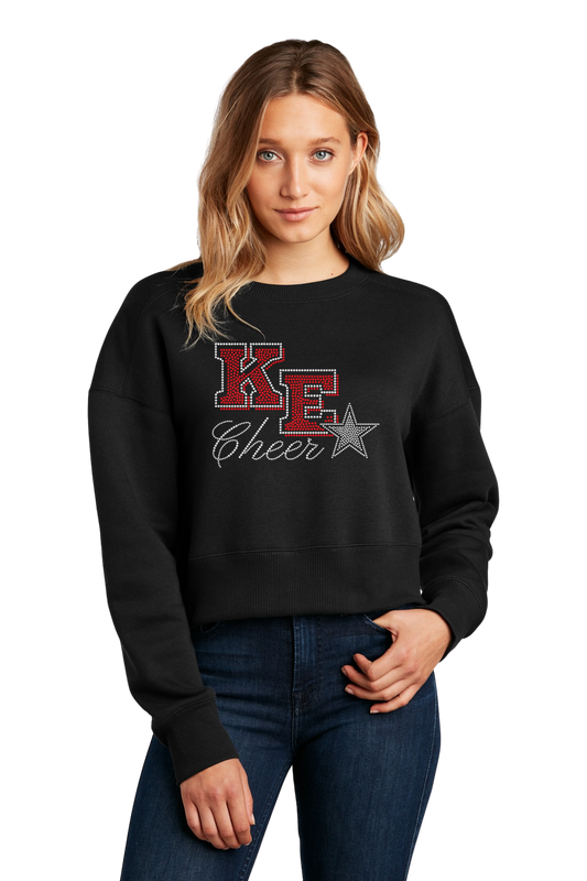 KE CHEER BLING CROPPED SWEATSHIRT