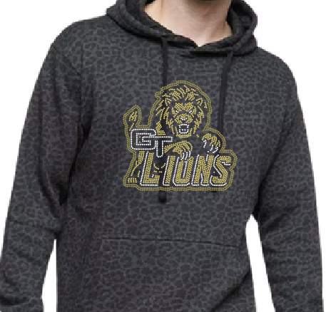 GT LIONS GT FULL LION RHINESTONE DESIGN