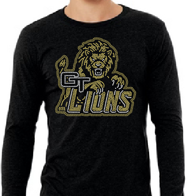 GT LIONS GT FULL LION RHINESTONE DESIGN