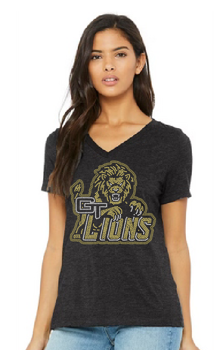 GT LIONS GT FULL LION RHINESTONE DESIGN