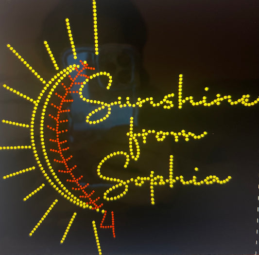 TWP SOFTBALL SUNSHINE FOR SOPHIA #4 DESIGN