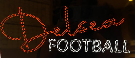 DELSEA HS "DELSEA FOOTBALL" RHINESTONE DESIGN
