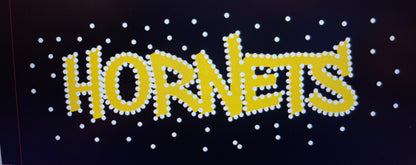 HORNETS MIXED MEDIA CUSTOM DESIGN