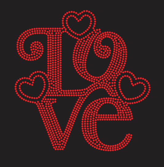 CUTESY LOVE Rhinestone Shirt