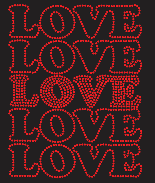 I REPEAT I LOVE U Rhinestone Shirt