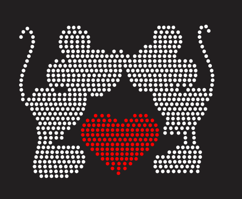 LOVE YOU TO MEECES Rhinestone Shirt