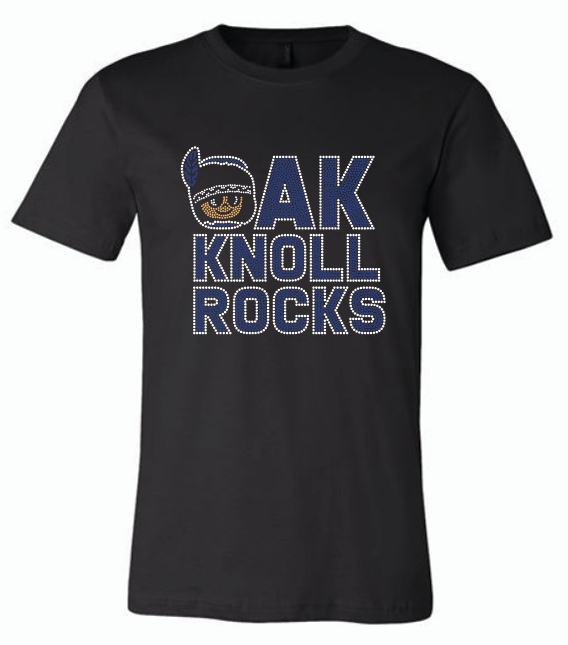 OAK KNOLL ELEM. ROCKS Rhinestone Design