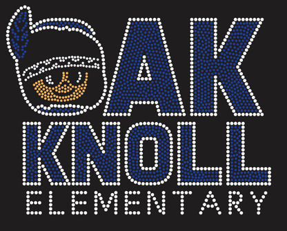 OAK KNOLL ELEM. Rhinestone Design