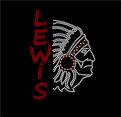CW LEWIS RHINESTONE FLANNEL DESIGN