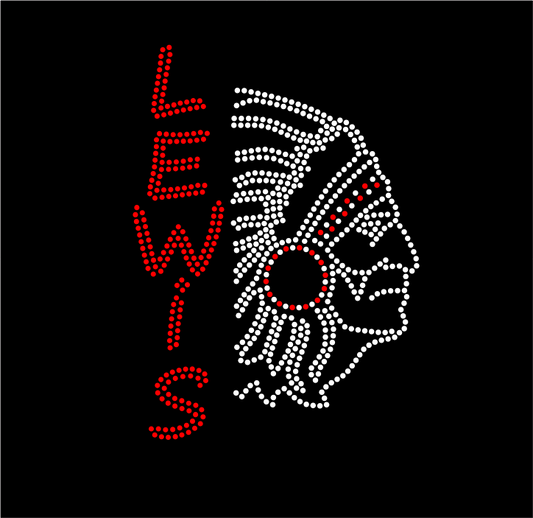 CW LEWIS CHIEF SILHOUETTE RHINESTONE DESIGN
