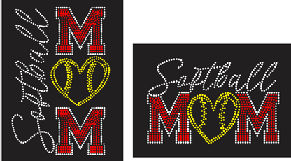 TWP SOFTBALL MOM HORIZONTAL OR VERTICAL DESIGN