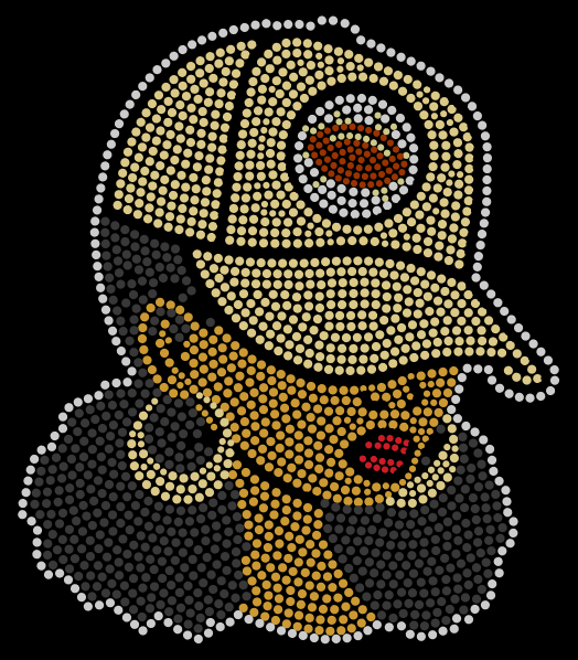 LIONS LADY HAT BLING DESIGN