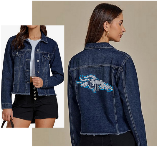 GT STALLIONS BLING ADULT JEAN JACKET