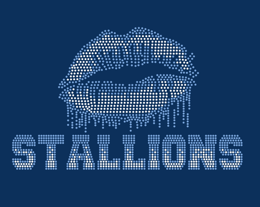 STALLIONS LIP DRIP BLING DESIGN