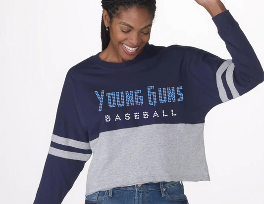 SJYG ADULT BLING CROPPED SWEATSHIRT