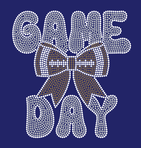 TC CHARGERS GAME DAY WITH BOW BLING DESIGN
