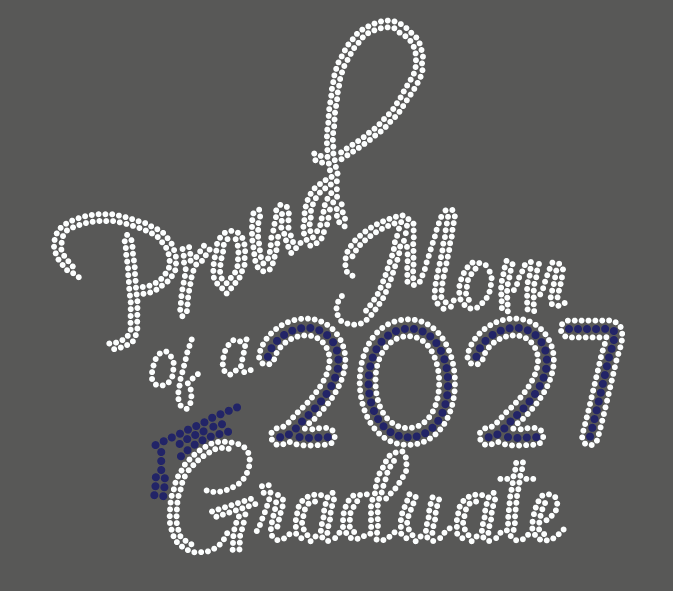 TC CHARGERS PROUD MOM OF A 2027 GRADUATE BLING DESIGN