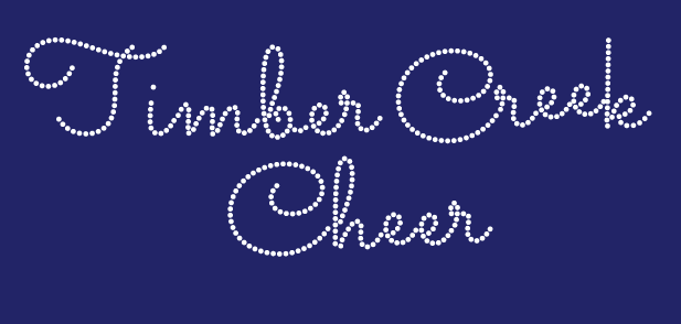 TC CHARGERS TIMBER CREEK CHEER BLING DESIGN