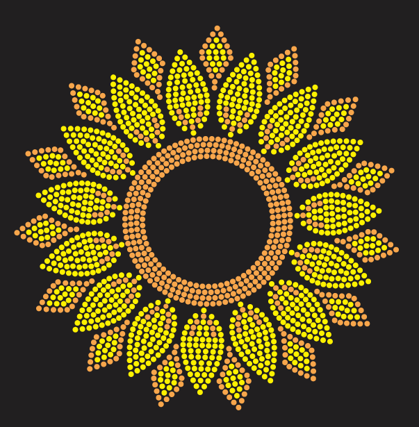 SUNFLOWER BURST DESIGN