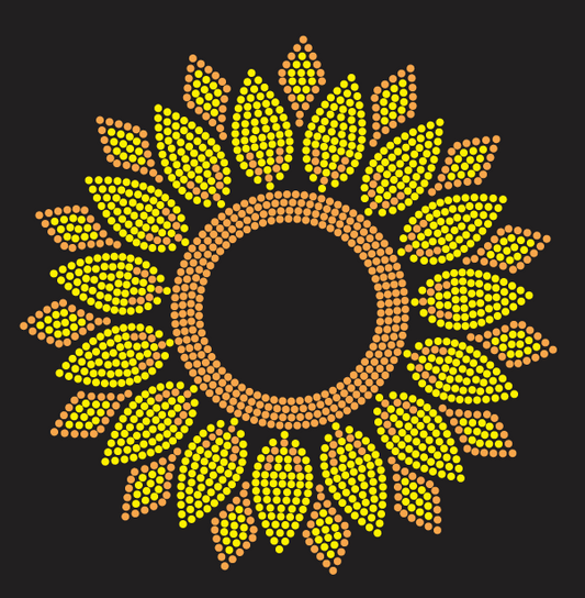 SUNFLOWER BURST DESIGN
