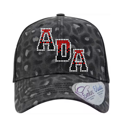 ADA OMBRE BLACK/GRAY LEOPARD TRUCKER HAT