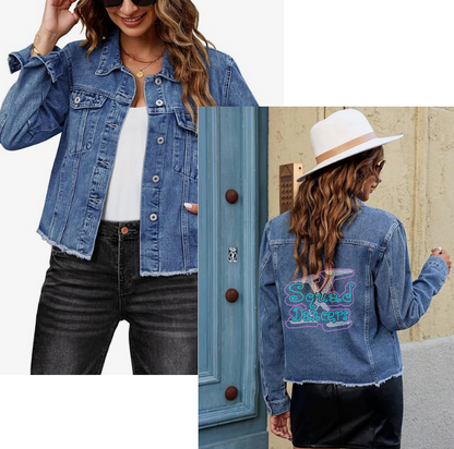 X SQUAD DANCERS BLING ADULT JEAN JACKET