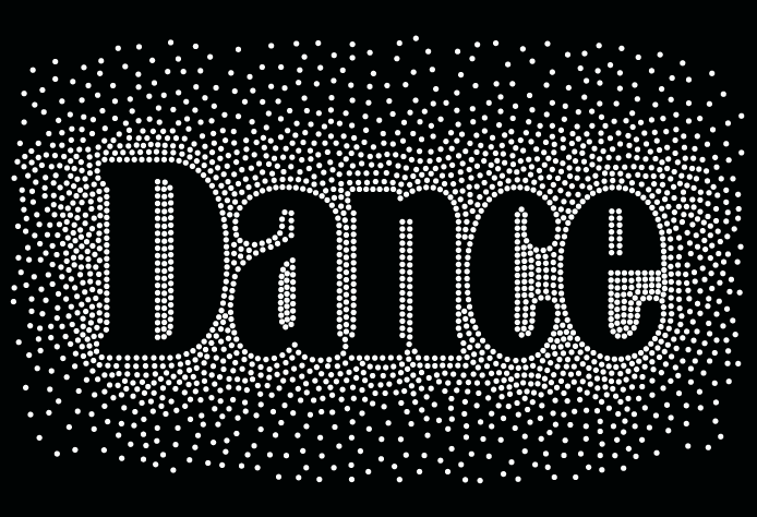 X SQUAD DANCE SCATTER RHINESTONE DESIGN