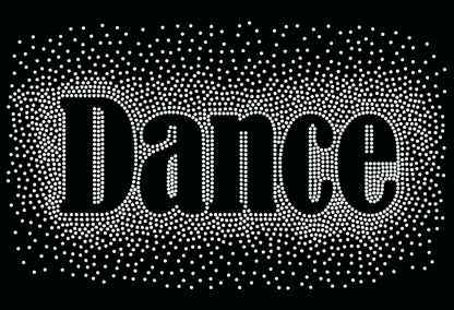 X SQUAD DANCE SCATTER RHINESTONE DESIGN