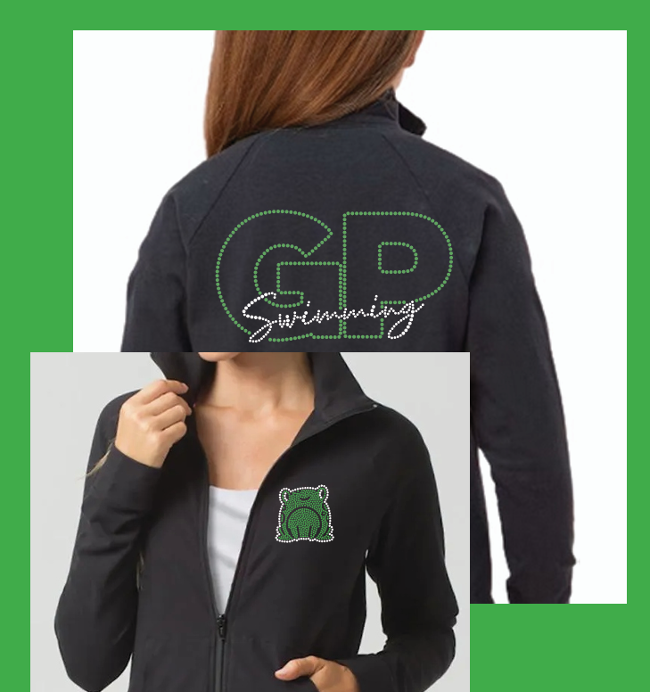 GP SWIMMING GP BLING WARMUP YOUTH/ADULT JACKET