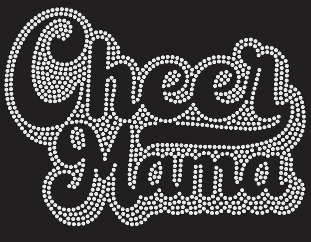 CLEARVIEW CHEER MAMA RETRO RHINESTONE DESIGN