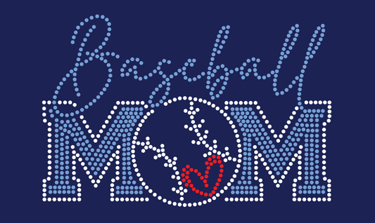 SJYG BASEBALL MOM HORIZONTAL NAVY SHIRT DESIGN