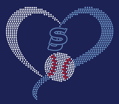 SJYG BASEBALL HEART DESIGN