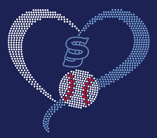 SJYG BASEBALL HEART DESIGN