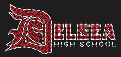 DELSEA HS LOGO RHINESTONE DESIGN